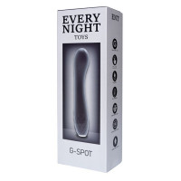 Вибратор для точки G с подсветкой Every Night Toys, черный