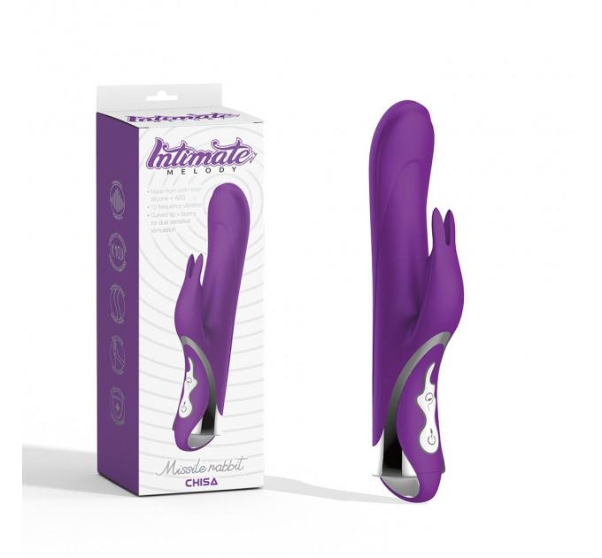 Вибратор-кролик Chisa Intimate Melody Missile Rabbit, фиолетовый