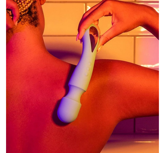 Вибратор-микрофон Lovehoney Mon Ami body для тела, голубой