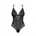 Боди с леопардовым принтом Obsessive Giully, черный, L\XL