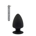 Термоактивна анальна пробка PREMIUM SILICONE PLUG S BLACK