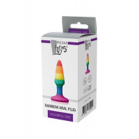 Анальная пробка DREAM TOYS COLOURFUL LOVE RAINBOW ANAL PLUG MINI
