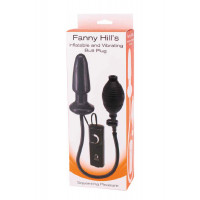 Анальна пробка з вібрацією та накачуванням Fanny Hill''s Black Buttplug