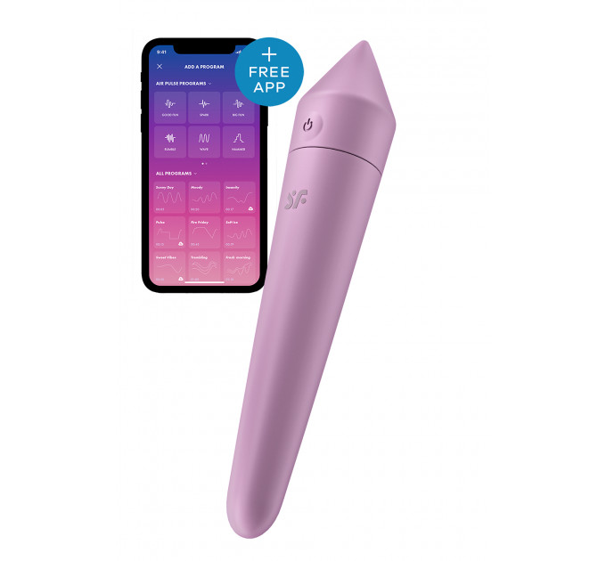 Мощная вибропуля с функцией управления смартфоном Satisfyer Ultra Power Bullet 8, сиреневый