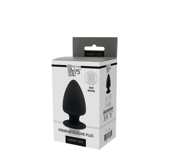 Термоактивна анальна пробка PREMIUM SILICONE PLUG S BLACK