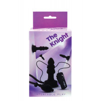 Надувний Анальний плаг з вібрацією the KNIGHT INFLATABLE VIBRATING PLUG