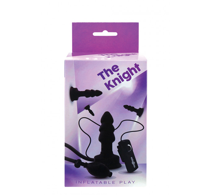 Надувной анальный плаг с вибрацией THE KNIGHT INFLATABLE VIBRATING PLUG