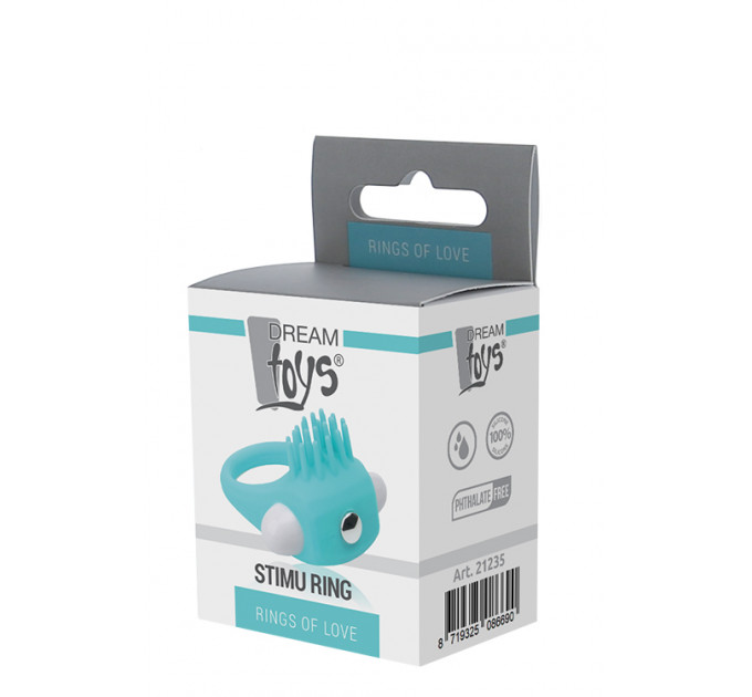 Ерекційне віброкільце LIT-UP SILICONE STIMU RING 5 BLUE