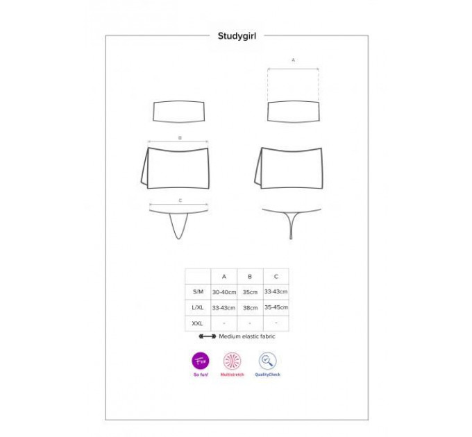 Костюм студентки Obsessive Studygirl costume L / XL