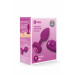 Анальна пробка із вібрацією B-Vibe Vibrating Jewel Plug S/M Pink Ruby, силіконова, рожева