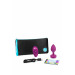 Анальна пробка із вібрацією B-Vibe Vibrating Jewel Plug S/M Pink Ruby, силіконова, рожева