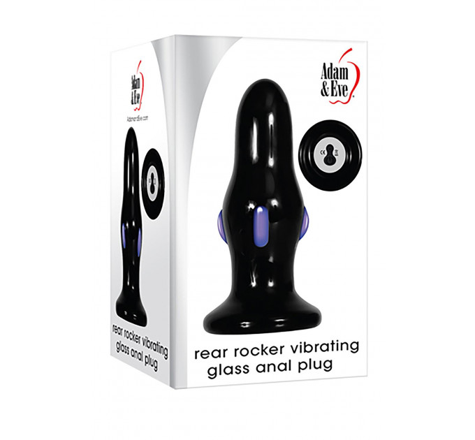 Анальная пробка стеклянная с вибрацией A&E REAR ROCKER VIBRATING GLASS ANAL PLUG