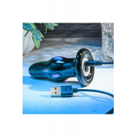 Анальна пробка скляна з вібрацією A&E REAR ROCKER VIBRATING GLASS ANAL PLUG