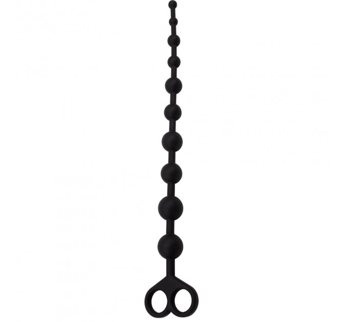 Анальная цепочка Chisa Black Mont Silicone черная