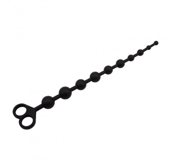 Анальная цепочка Chisa Black Mont Silicone черная