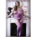 Бодистокинг с открытой интимной зоной Queen Size Haze Fantasy Lingerie, фиолетовый