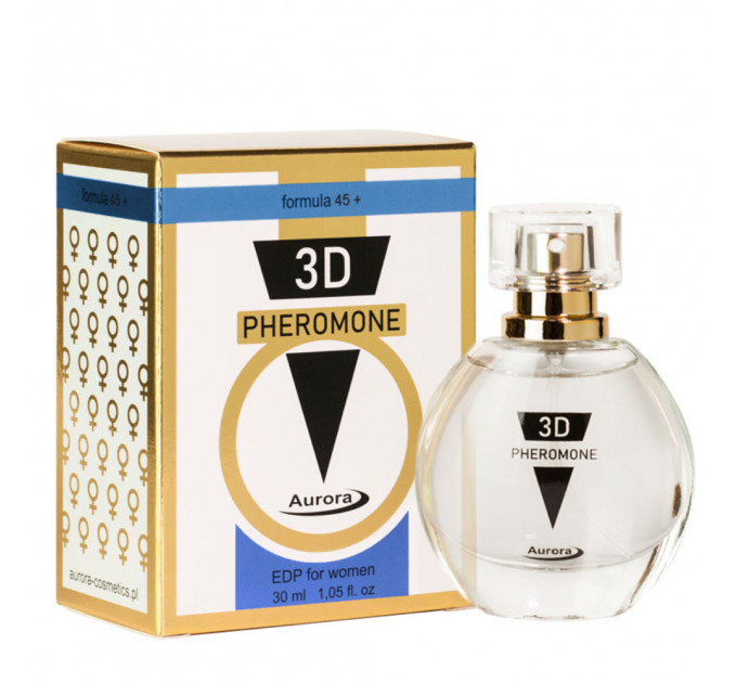 Духи із феромонами жіночі Aurora 3D Pheromone formula 45+, 30ml