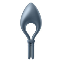 Ерекційне смарт кільце з вібрацією Satisfyer Bullseye Connect App, сірий