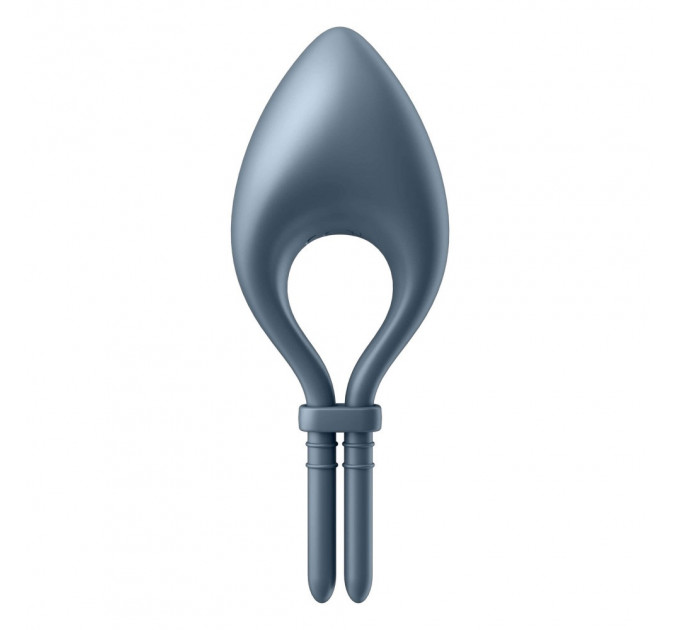 Ерекційне смарт кільце з вібрацією Satisfyer Bullseye Connect App, сірий