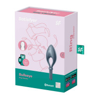 Ерекційне смарт кільце з вібрацією Satisfyer Bullseye Connect App, сірий