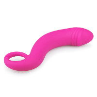 Вигнутий фалоімітатор Curved Dong для рожевий простати, 17.5 см x 3.5 см.