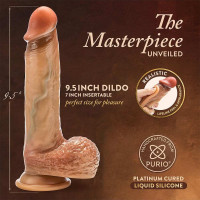 Фаллоимитатор на присоске Blush Renaissance Raphael реалистичный с мошонкой, бежевый