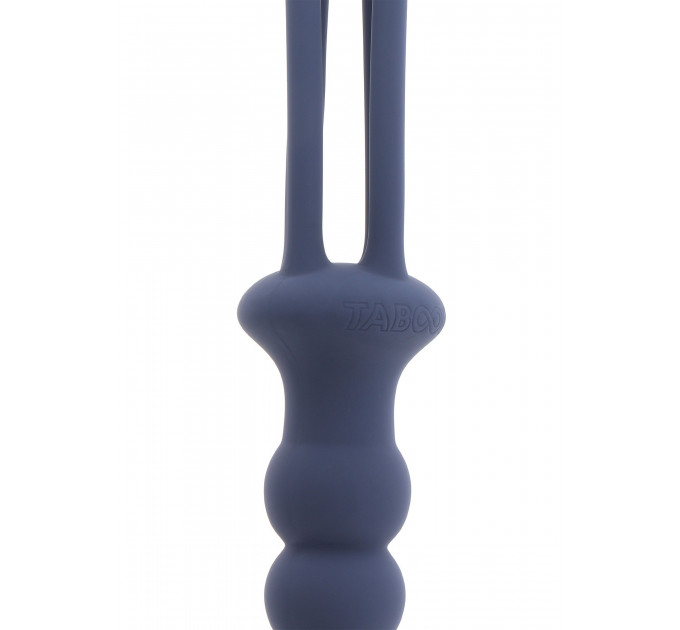 Кнут с держателем в виде анальной пробки Taboom Silicone Supreme, синий