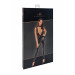 Комбинезон виниловый Libido F298 Noir Handmade, с кружевом, черный, размер M