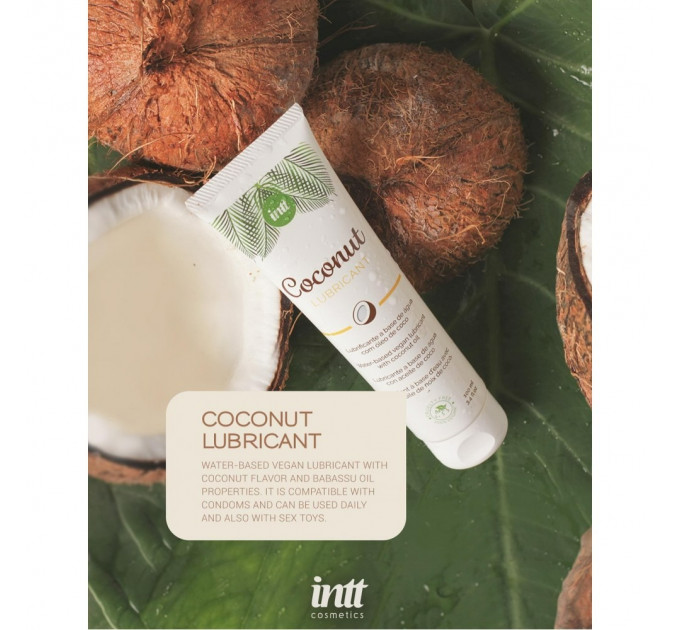 Лубрикант на водной основе с ароматом кокоса Intt Coconut 100 мл