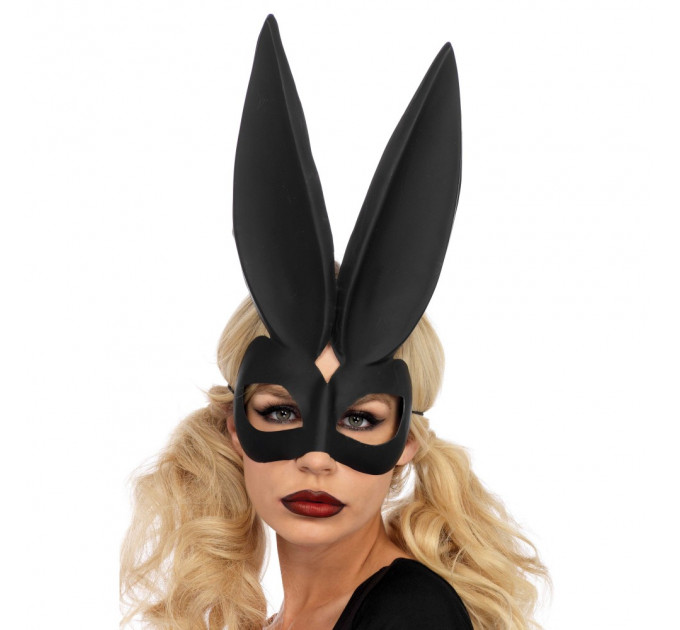 Маска кролика черная Leg Avenue Bad bunny eye mask O/S