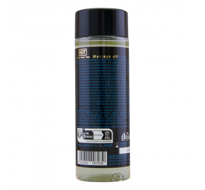Масажна олія HOT Massage Oil Exotic з екзотичним ароматом, 100 мл