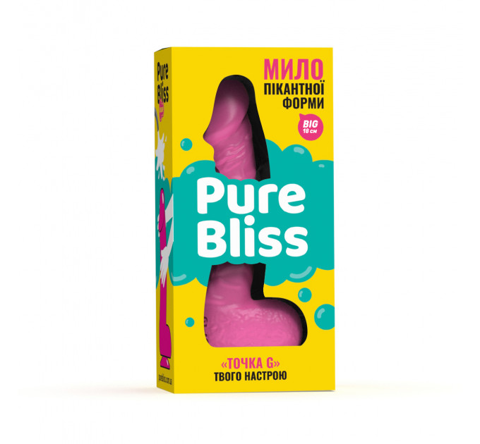 Мыло член на присоске Pure Bliss BIG розовый, 18 см
