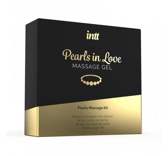 Набор для интимного массажа Intt Pearls in Love, 15 мл, с гелем и жемчужным ожерельем