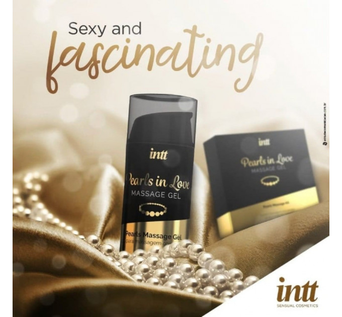 Набор для интимного массажа Intt Pearls in Love, 15 мл, с гелем и жемчужным ожерельем