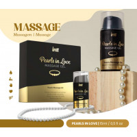 Набор для интимного массажа Intt Pearls in Love, 15 мл, с гелем и жемчужным ожерельем