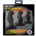 Набор вибраторов унисекс Nexus G-Play Trio Plus S/M/L, черный