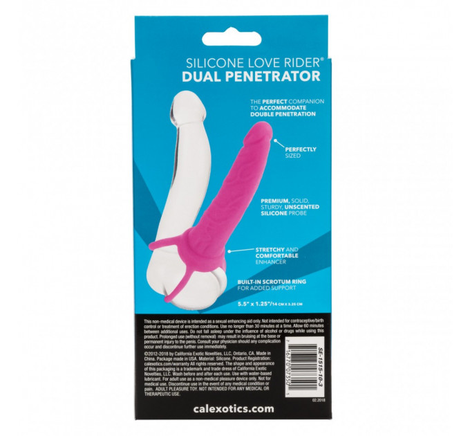 Насадка для подвійного проникнення California Exotic Silicone Love Rider Dual Penetrator