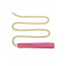 Ошейник с поводком Taboom Malibu Collar and Leash из веганской кожи, розовый