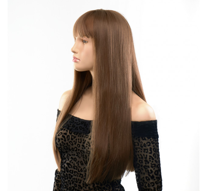 Парик длинный с челкой Fetish Hair русый, 60 см