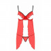 Пеньюар с открытой грудью CHERRY CHEMISE red S/M - Passion