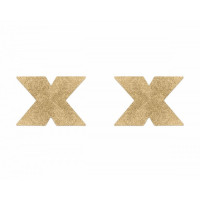 Пестисы в виде крестов Bijoux Indiscrets, золотистые