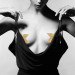Пестиси у вигляді хрестів Bijoux Indiscrets, золотисті