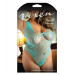 Полупрозрачное боди с узорами Just Because Fantasy Lingerie, голубое, Queen Size