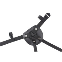 Страпон рельєфний ChisaR.G.B Sex Harntss 5.9" Rumpy-Pumpy Strap-on, чорний