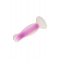 Светящаяся анальная пробка Dream Toys RADIANT SOFT SILICONE GLOW IN THE DARK PLUG MEDIUM PURPLE