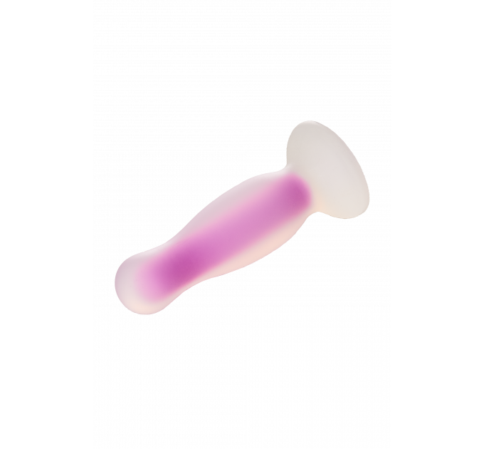 Светящаяся анальная пробка Dream Toys RADIANT SOFT SILICONE GLOW IN THE DARK PLUG MEDIUM PURPLE