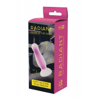 Светящаяся анальная пробка Dream Toys RADIANT SOFT SILICONE GLOW IN THE DARK PLUG MEDIUM PURPLE
