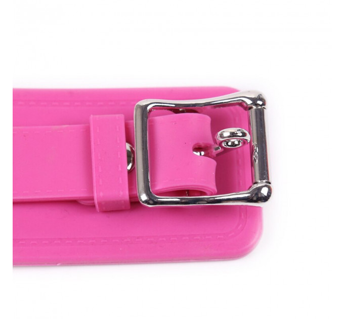 Силиконовые наручники Silicone hand cuff pink