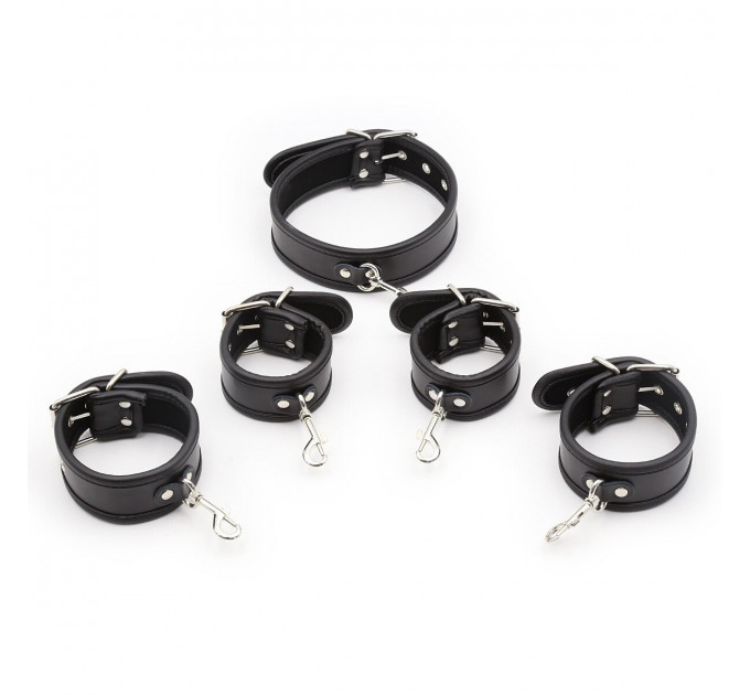 Система фиксации DS Fetish Collar with restraints black