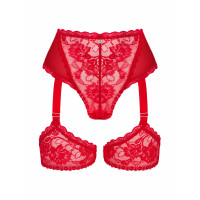 Трусики с поясом для чулок Obsessive Belovya M/L